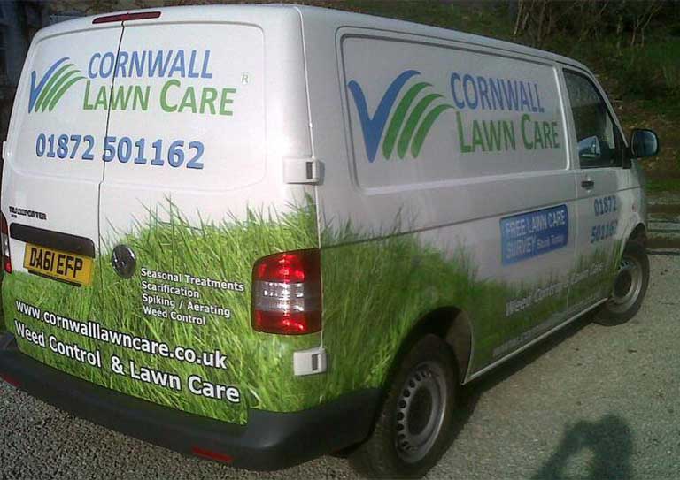 Cornwall lawn care van